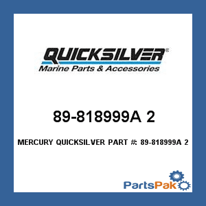 New Mercury Mercruiser Quicksilver Oem Part # 89-818999A 2 Solenoid Assy 